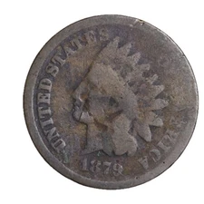 1879 FULL DATE Indian Head Cent Penny CULL / AG / HOLE FILLER