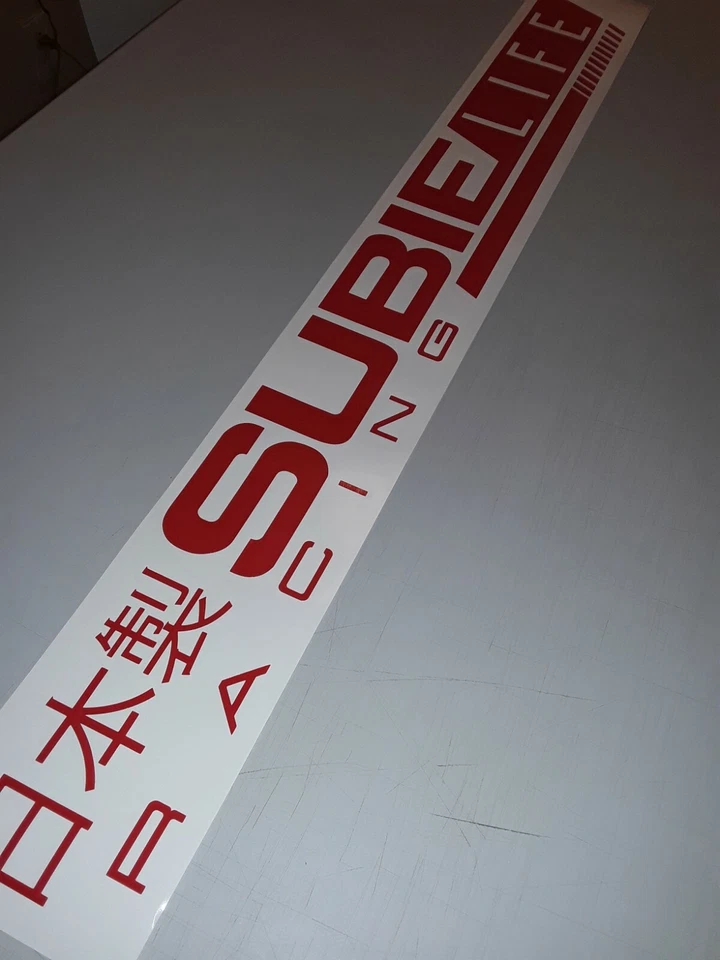 Se adapta a Subaru wrx impreza outback forester sti ruedas parabrisas calcomanía pegatina Foto 3 de 4