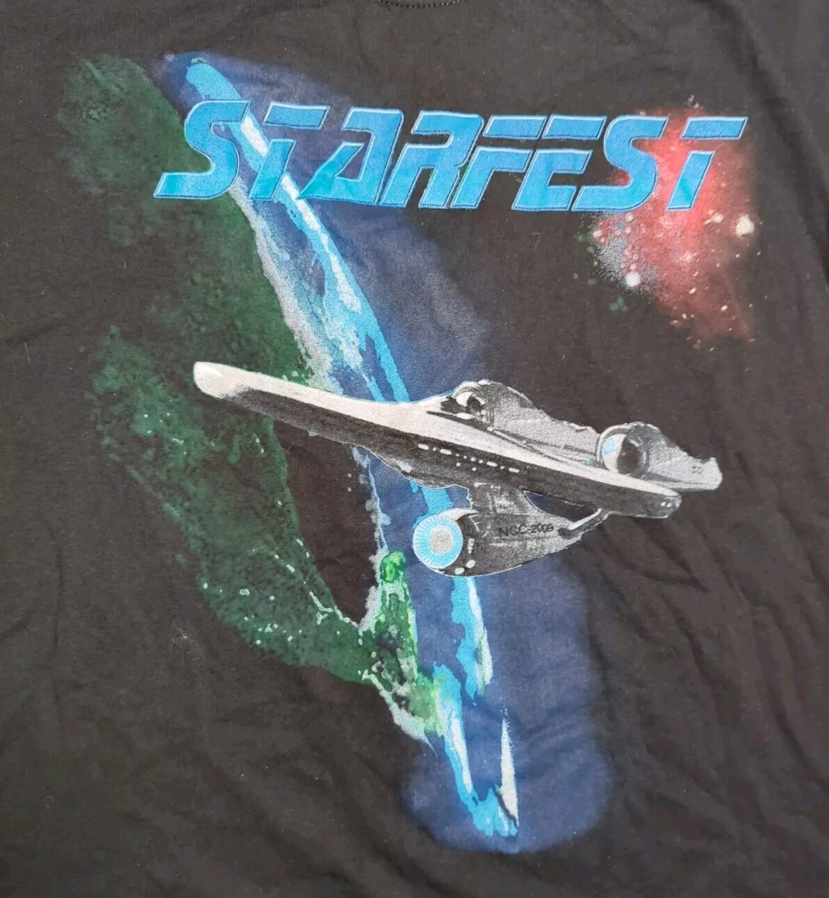 Starfest Star Fest Star Trek T-Shirt NCC-2009 Fes… - image 3