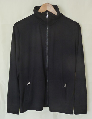 Trainingsjacke Sport Laufen Langarm schwarz Größe 40/42 Taschen Reißverschluss