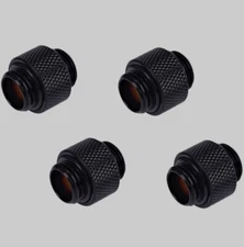 Alphacool HF G1/4" Male to Male Extender Fitting, 10mm, Deep Black NEW