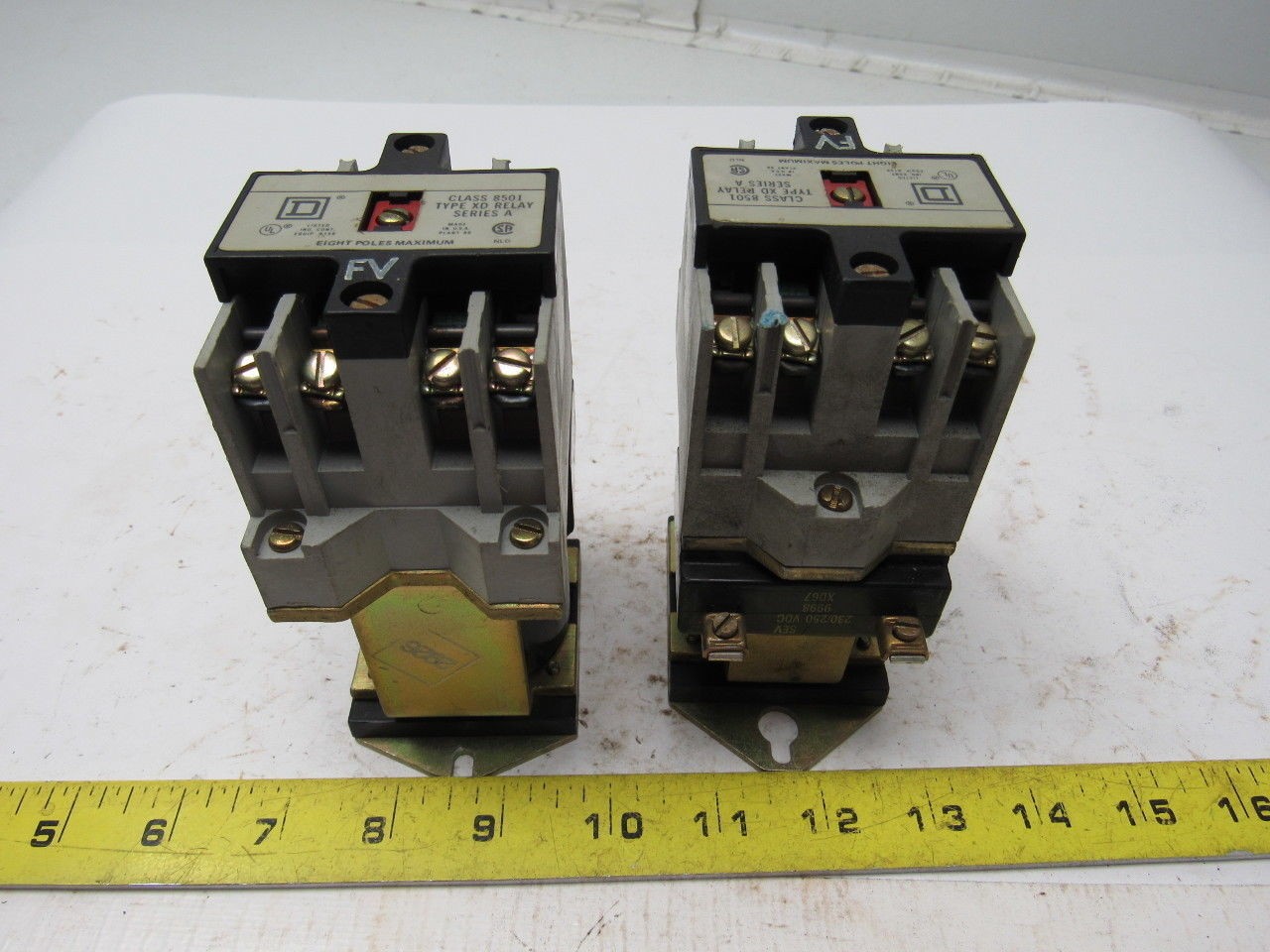 Square D XD0-20 Control Relay Series A Type XD Lot of 2
