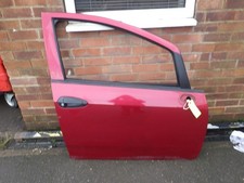 Fiat Punto Evo 2010 5DR Off Side OS Drivers Front Door Red 141 FP20