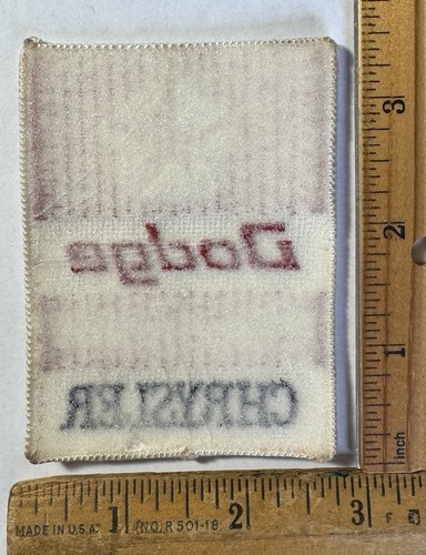 Vintage Dodge Trucks Chrysler Pentastar Logo Iron Or Sew On Patch Red White Blue - Picture 2 of 2