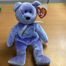 Clubby II Bear - 1999 Ty Beanie Baby. RARE with ERRORS.