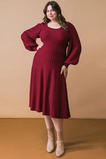 Keep Looking Up Sweater Midi Dress
