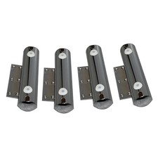 Chrome Furniture Legs Replacement Tube Sofa Beds Chairs Luxury Metal Feet x 4