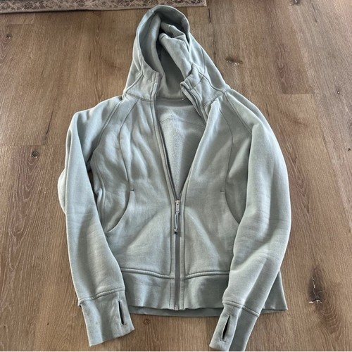 lululemon athletica Scuba Full Zip Hooded Fleece Hoodie Gray Women's 8