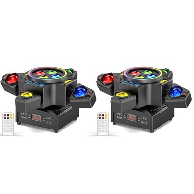 4 Arms 180W LED Beam Moving Head Laser Light DJ Lights DMX Stage Effects RGBW US