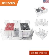 6 Deck Revolving Rotating Canasta Playing Card Tray