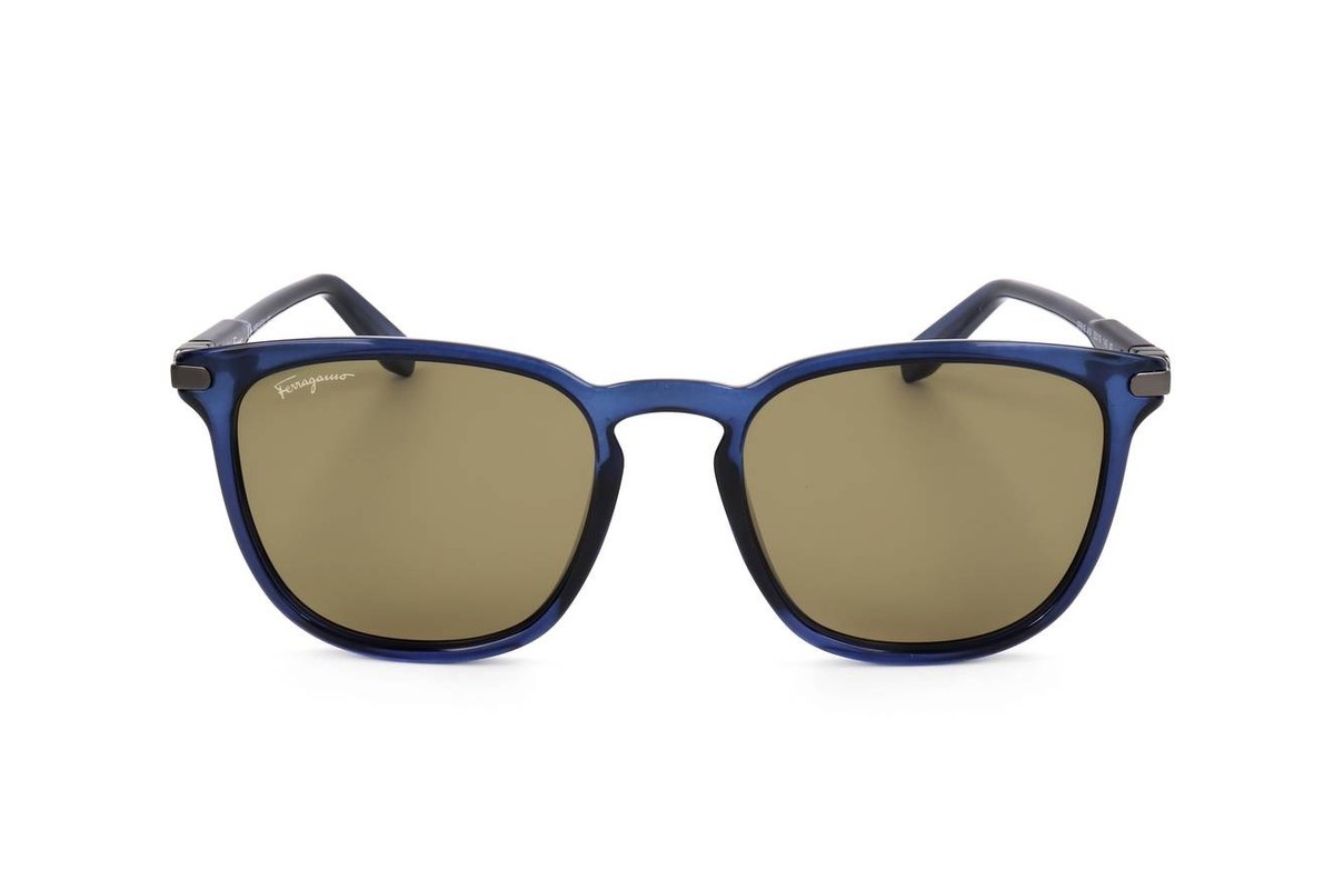 Ferragamo SF881S BLUE 53/19/140 Men's Sunglasses | eBay