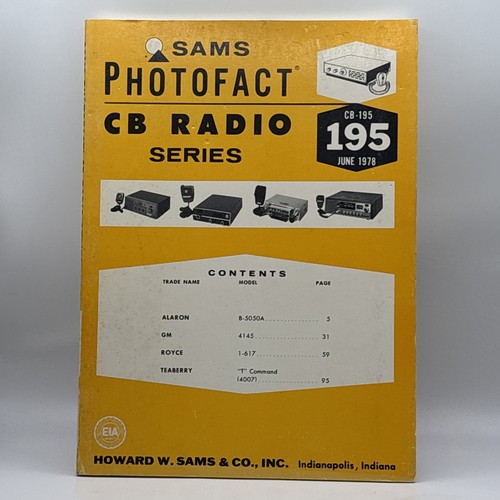 Sams Photofact CB Radio Series Vol.195 June 1978 CB-195