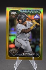 Enmanuel Terrero 2024 Topps Pro Debut #PDC-12 Chrome Gold Refractor 4/50
