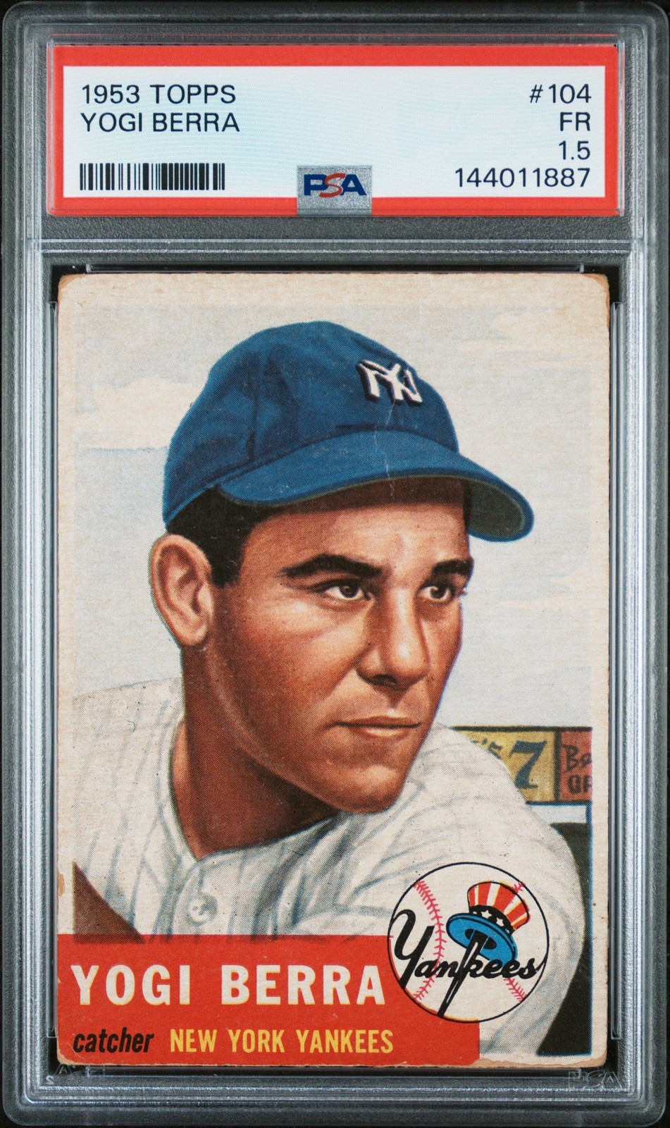 Yogi Berra 1953 Topps PSA 1.5 #104 New York Yankees