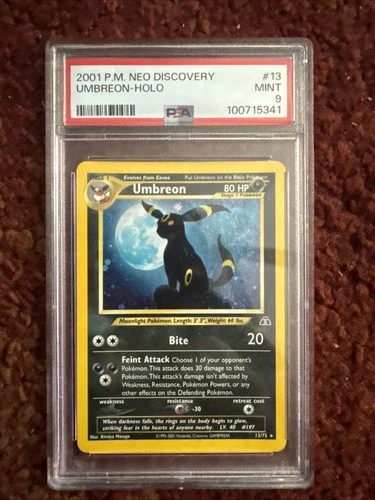 Neo Discovery Umbreon Holo LP #13/75 PSA 9