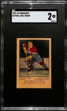 1951 Parkhurst #2 Paul Meger  SGC 2 GOOD C100387