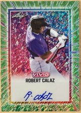 Robert Calaz 2025 Leaf Vivid Green Shimmer Auto RC SSP 4/8 ROCKIES 