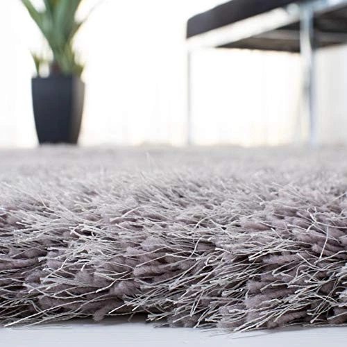  Venice Shag Collection Area Rug - 5' x 7', Silver, Handmade Glam, 3-inch  - Image 4 of 4