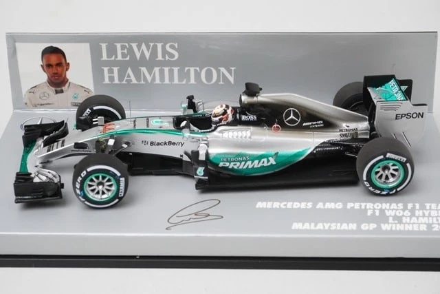 1:43 MINICHAMPS 417150044 Mercedes-AMG Petronas W06 Malaysia 2015 #44 model car - Image 3 of 4