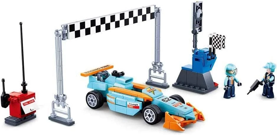 Sluban Klemmbausteine SL95622 Small Race Track (201 Pieces)  Play Set Clamp Buil - Image 3 of 3