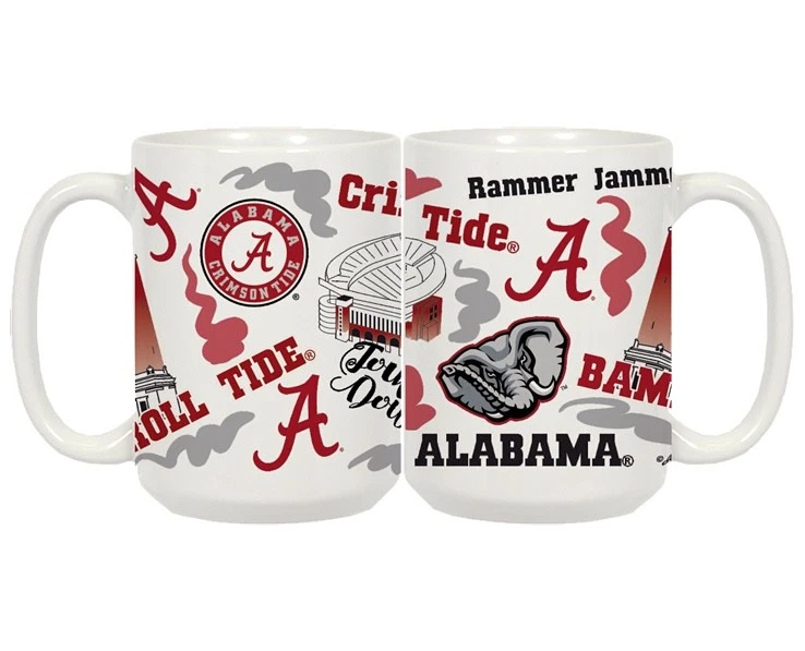 Alabama Crimson Tide 13-17 oz NCAA Mugs for sale | eBay