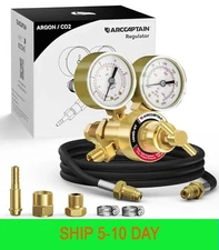 ARCCAPTAIN Argon CO2 Regulators with 8.2FT Inert Gas Welding Hose, Welding Regul