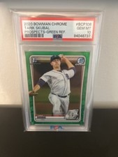 2020 Bowman Chrome Prospects Green Ref Tarik Skubal PSA 10 59/99