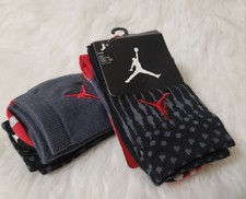 2 Pack Nike Air Jordan Jumpman Kids Boy's Crew Socks. SZ 10C- 3Y