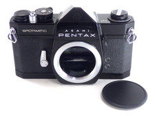 Pentax Spotmatic SP Black 35mm Film Camera Body Tested Working Near Mint Japan