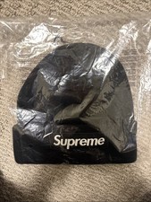 Supreme Black FW25 Beanie Brand New with Tags One Size. Ships Fast In Hand.