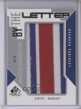 2009-10 SP Game Used Edition By the Letter 4/8 Brandon Dubinsky #BL-BD 0c3