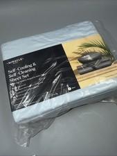 Miracle Made Sheet Set Queen Extra Luxe Self-Cooling Self-Cleaning Sky Blue NWT
