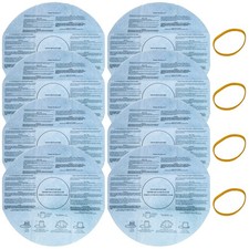 Reusable Wet Dry Vac Filter Compatible with Shop Vac VF2002, 8 filters  4 bands