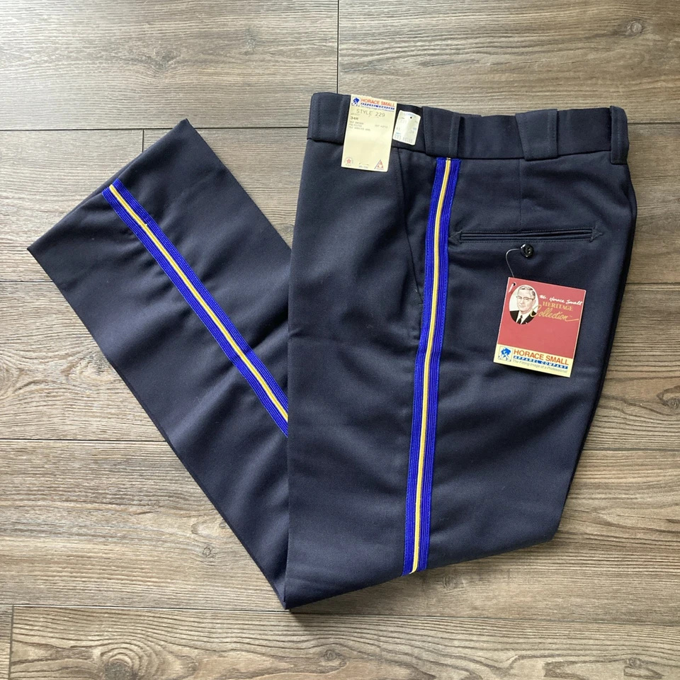 全新 复古 Horace 小号 紧急响应 公共安全制服 裤子 34R — 第 2/4 张图片