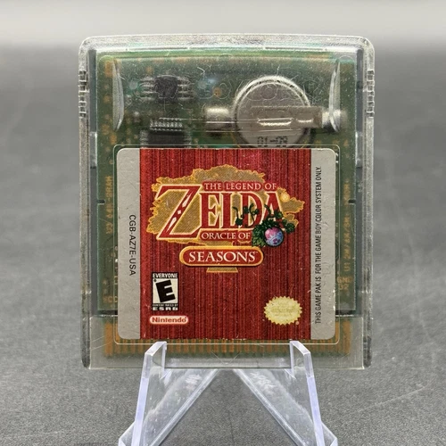 Legend of Zelda Oracle of Seasons Game Boy Color Nintendo GBC Good Battery Saves