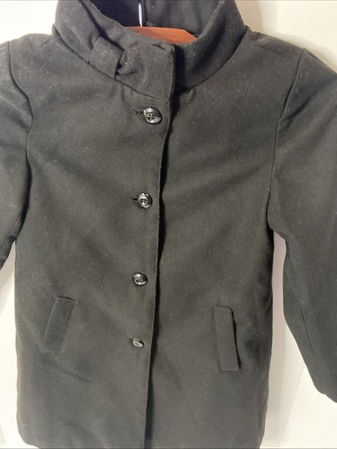 Gymboree "HOLIDAY PLAID" Fully Lined DRESS COAT DRESSY BLACK bow Neck M (7-8) - Picture 4 of 13