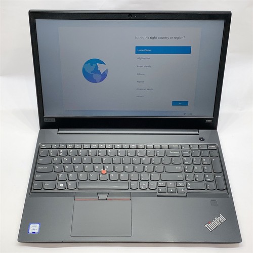Lenovo ThinkPad E580 Laptop i5 7200U 2.50GHZ 15.6" HD 16GB 256GB NVMe Windows 11