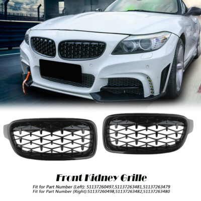 Sykrss Front Grille Compatible With 12 18 Bmw 3 Series F30 F31 F35 Black Kidney Grill Grilles Grille Guards 7eagle Grilles