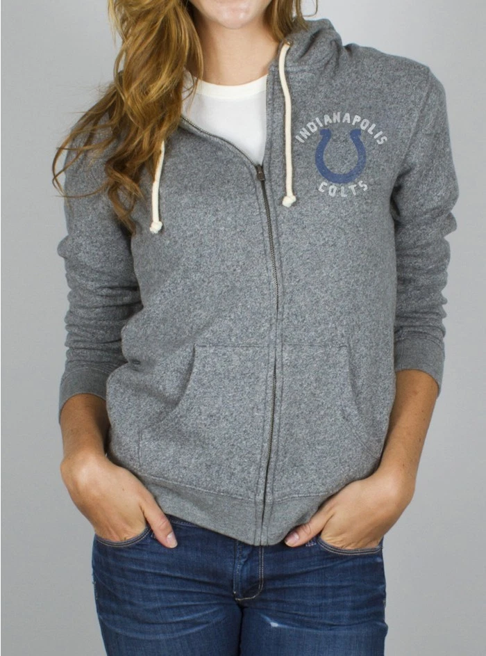Sudadera con capucha y cremallera completa Indianapolis Colts Sunday para dama Foto 2 de 4