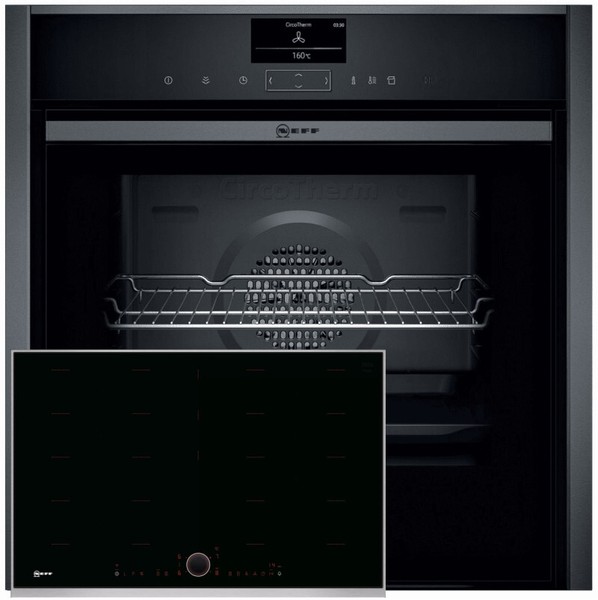 Neff B57VS22G0 Pyrolyse Backofen Slide & Hide Variosteam® A+ T68TL6UN2 Induktion-image