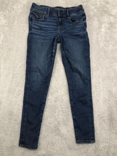American Eagle Jeans Womens 12 Long Next Level Stretch Super Low Rise Jegging