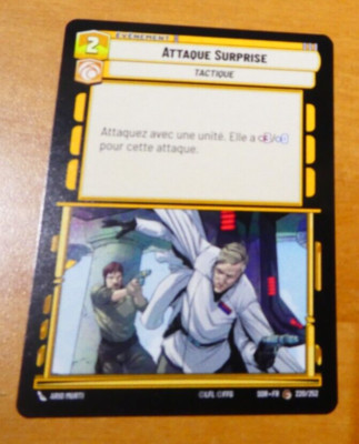 STAR WARS UNLIMITED CARD GAME TCG KARTE SURPRISE ATTACK 220/252 SOR.FR NEUWERTIG