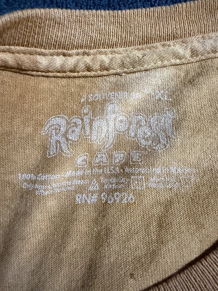 Disney Rainforest Cafe Tiger Graphic Mens T-Shirt Size XLarge - Image 3 of 4