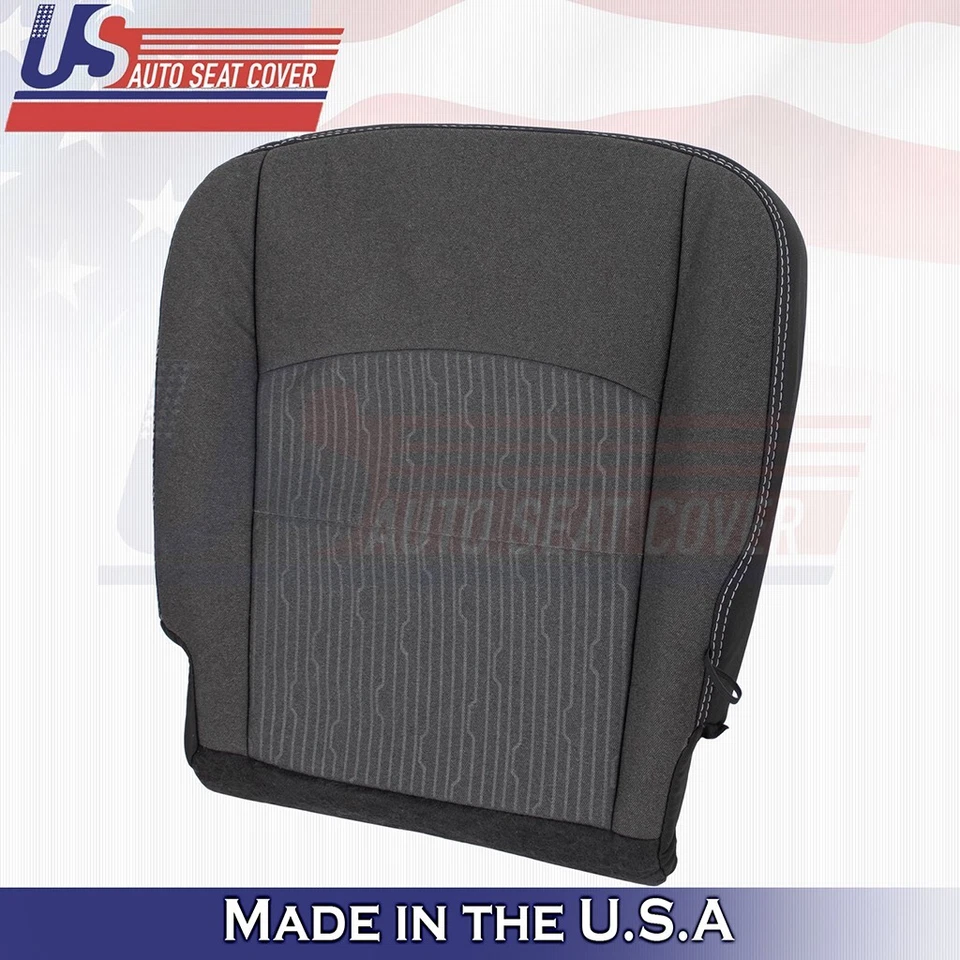 Cubierta de tela gris diésel para Dodge Ram 1500 2019 a 2024 para asiento inferior del conductor Foto 2 de 4