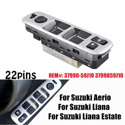 37990-59J10 Front Left Power Window Switch For Suzuki Liana Estate (ER) Aerio - Picture 2 of 11