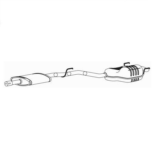 Klarius MZ388A Auspufftopf Hinten C180 1.8 97-00-image