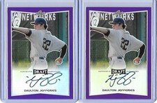 2016 Leaf Metal Draft DAULTON JEFFERIES Purple Prismatic RC Auto 3/20 Pirates