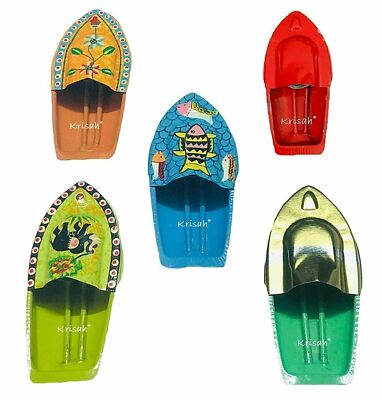 5 Put Putt Pop Pop Boat Combo- Animal, Flower, Plain, Painted and Fish Designs f