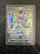 Spencer Jones 2022 Prizm Draft Picks Power Surge AUTO Yankees #PS-SJ (416)