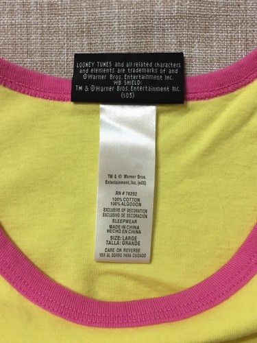 Looney Tunes Girls T-Shirt Vintage Size L Tweety Bird Classic Collection - Picture 5 of 9